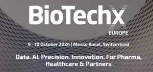 BioTechX Europe conference logo.