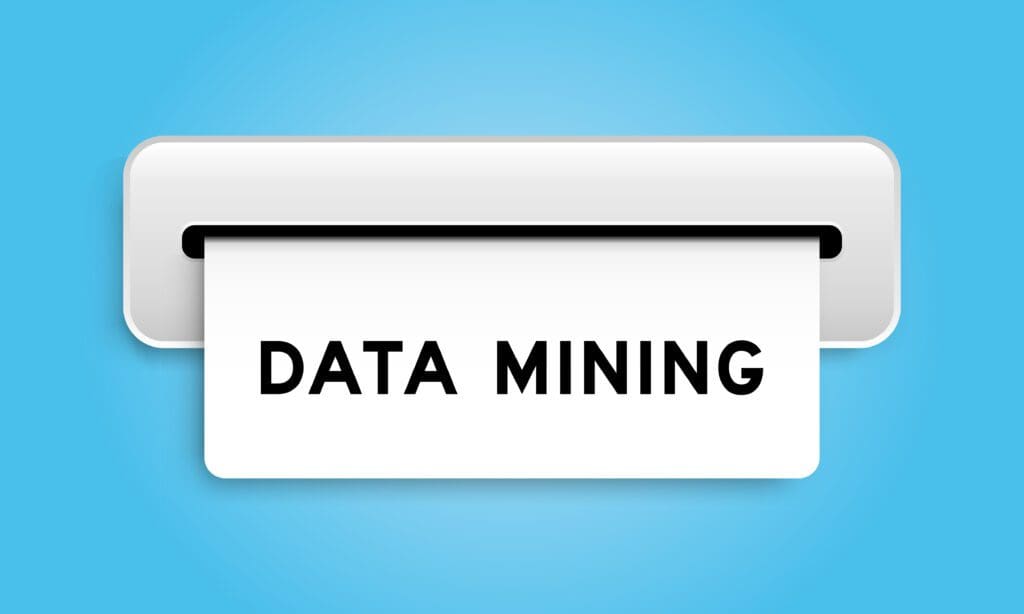 Data mining concept illustration.